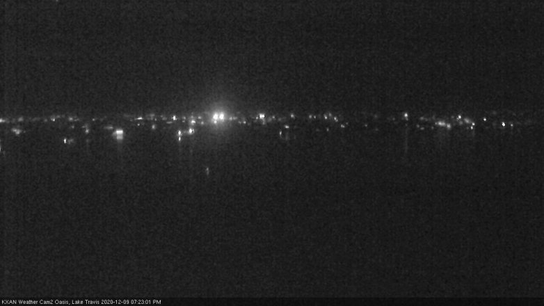 Lake Travis webcam, December 9, 2020 7:25 PM CT