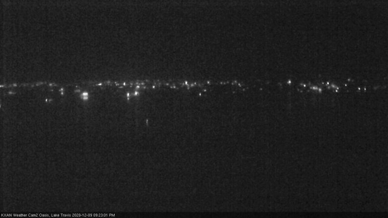 Lake Travis webcam, December 9, 2020 9:25 PM CT