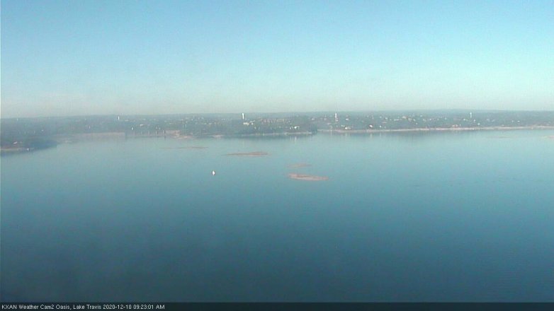 Lake Travis webcam, December 10, 2020 9:25 AM CT