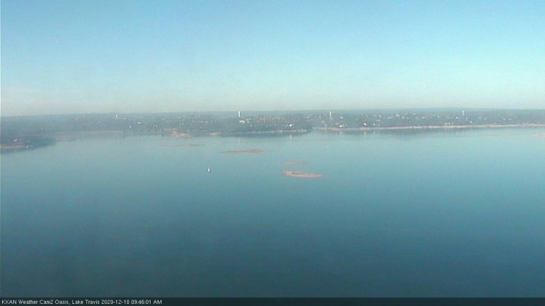 Lake Travis webcam, December 10, 2020 9:45 AM CT
