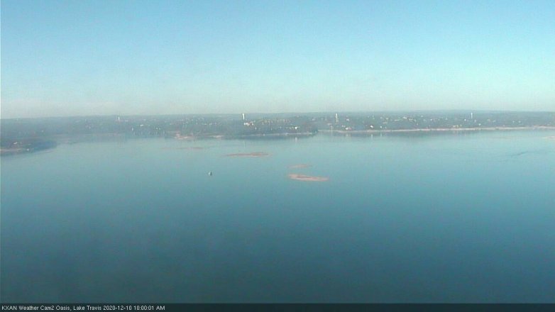Lake Travis webcam, December 10, 2020 10:00 AM CT