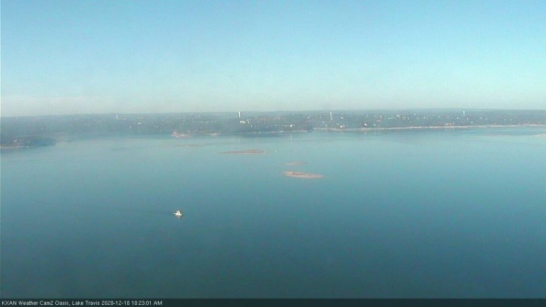 Lake Travis webcam, December 10, 2020 10:25 AM CT