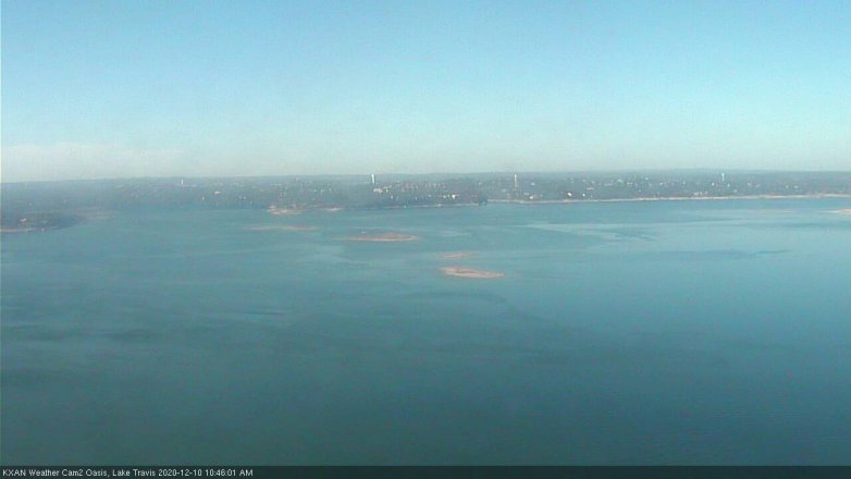 Lake Travis webcam, December 10, 2020 10:45 AM CT