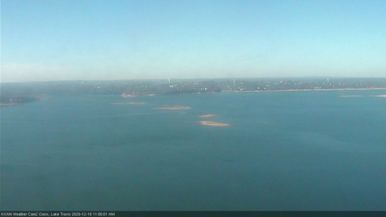 Lake Travis webcam, December 10, 2020 11:00 AM CT