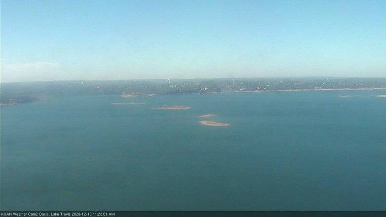 Lake Travis webcam, December 10, 2020 11:25 AM CT