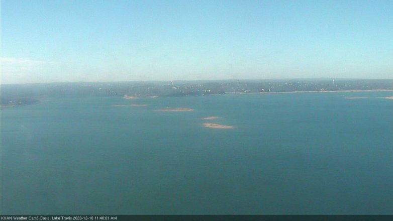 Lake Travis webcam, December 10, 2020 11:45 AM CT