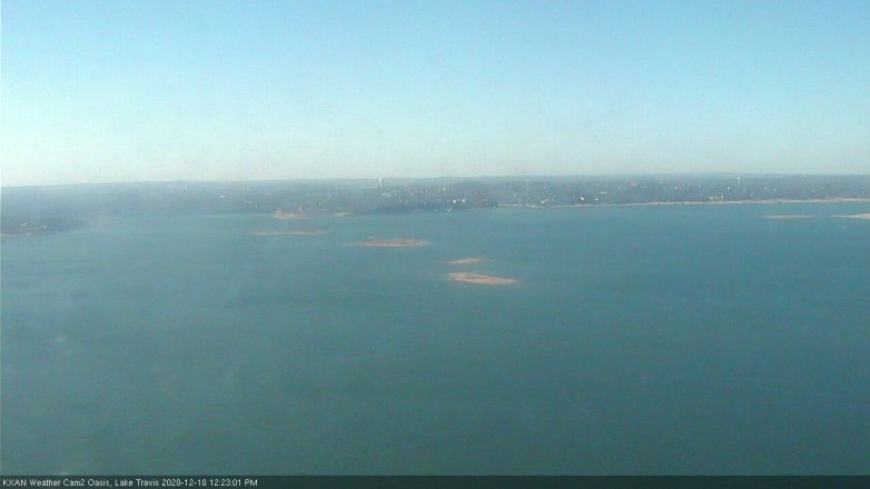 Lake Travis webcam, December 10, 2020 12:25 PM CT