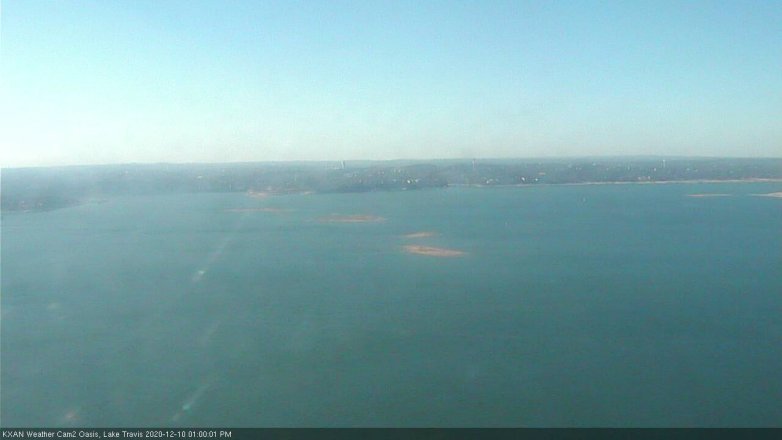 Lake Travis webcam, December 10, 2020 1:00 PM CT