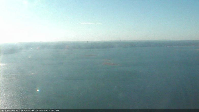 Lake Travis webcam, December 10, 2020 3:00 PM CT