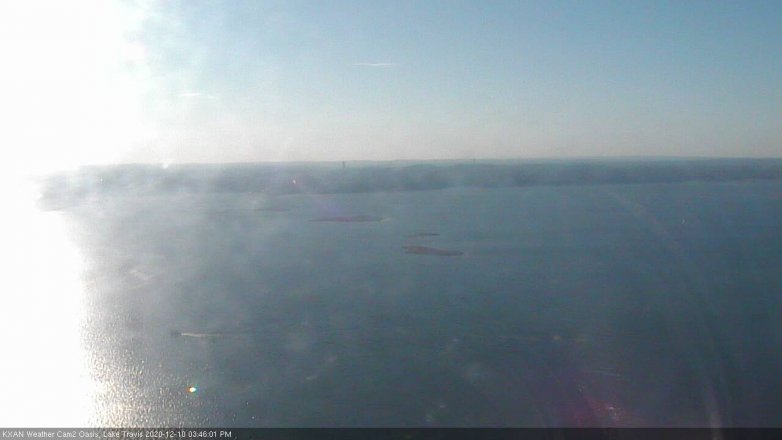 Lake Travis webcam, December 10, 2020 3:45 PM CT