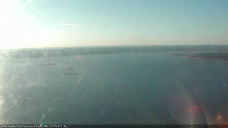 Lake Travis webcam, December 10, 2020 4:25 PM CT