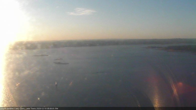 Lake Travis webcam, December 10, 2020 5:00 PM CT