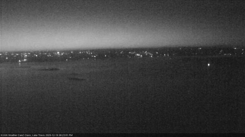 Lake Travis webcam, December 10, 2020 6:25 PM CT