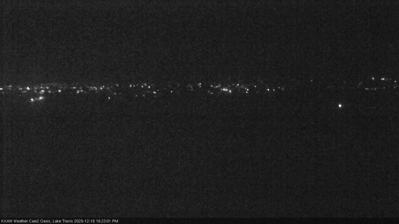 Lake Travis webcam, December 10, 2020 10:25 PM CT