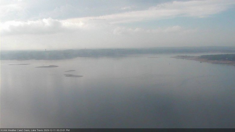 Lake Travis webcam, December 11, 2020 3:25 PM CT