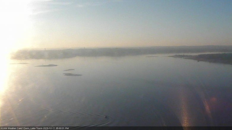 Lake Travis webcam, December 11, 2020 5:00 PM CT