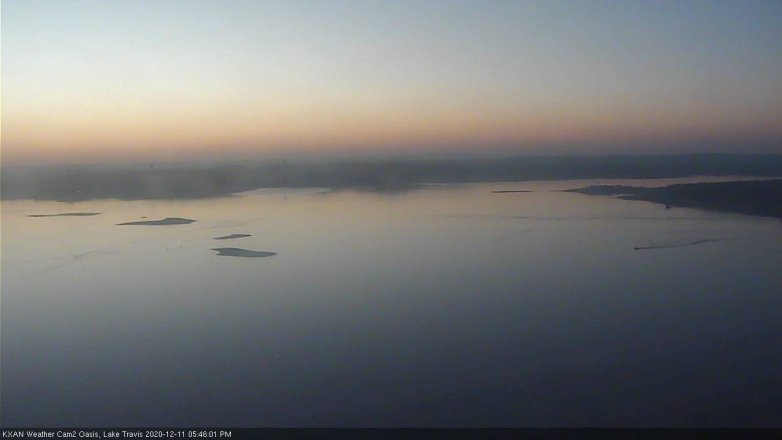 Lake Travis webcam, December 11, 2020 5:45 PM CT