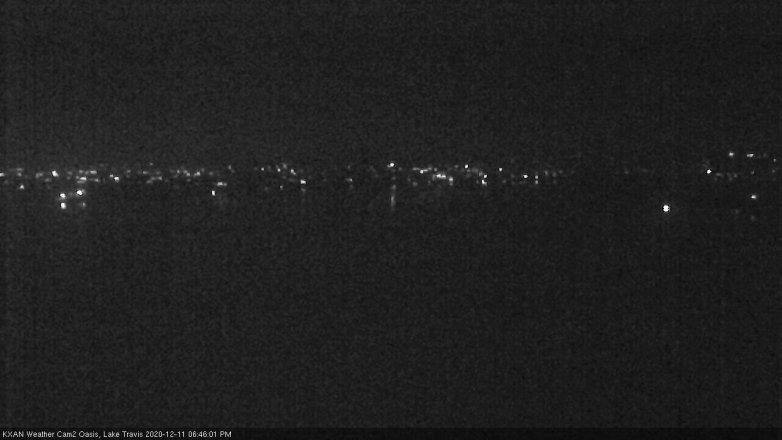 Lake Travis webcam, December 11, 2020 6:45 PM CT