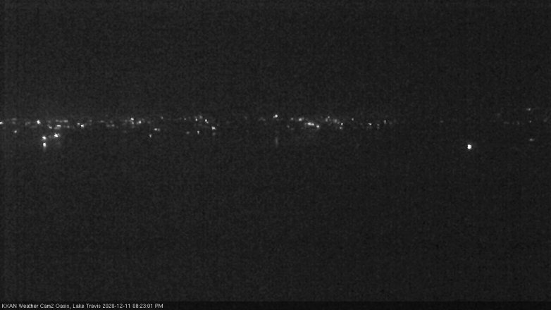 Lake Travis webcam, December 11, 2020 8:25 PM CT