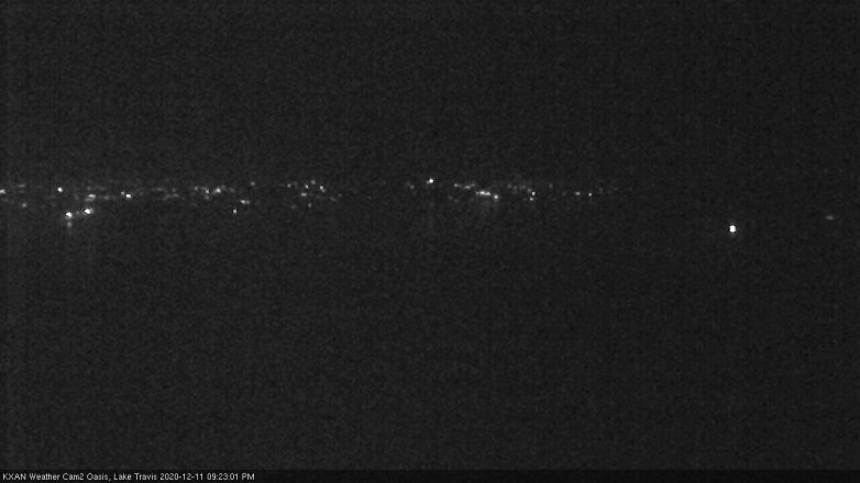 Lake Travis webcam, December 11, 2020 9:25 PM CT