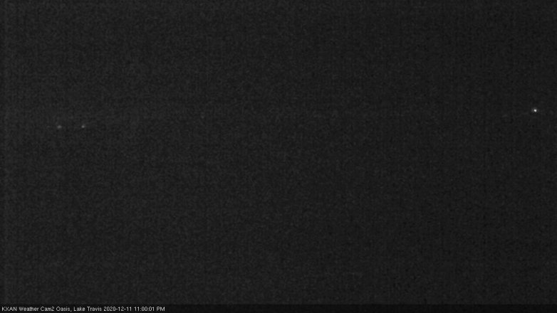 Lake Travis webcam, December 11, 2020 11:00 PM CT