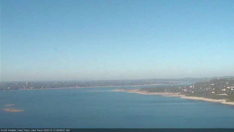 Lake Travis webcam, December 12, 2020 9:45 AM CT