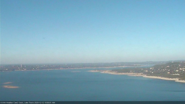 Lake Travis webcam, December 12, 2020 10:00 AM CT