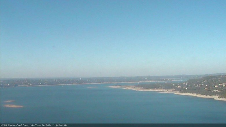 Lake Travis webcam, December 12, 2020 10:45 AM CT