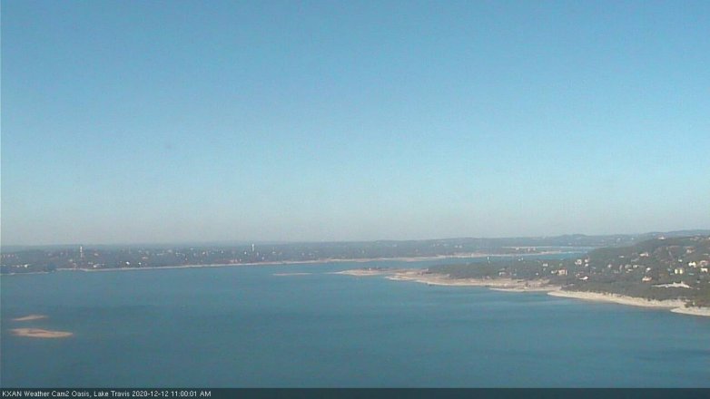 Lake Travis webcam, December 12, 2020 11:00 AM CT