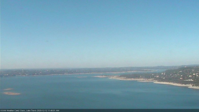 Lake Travis webcam, December 12, 2020 11:45 AM CT