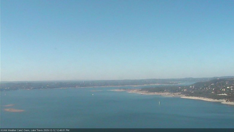 Lake Travis webcam, December 12, 2020 12:45 PM CT