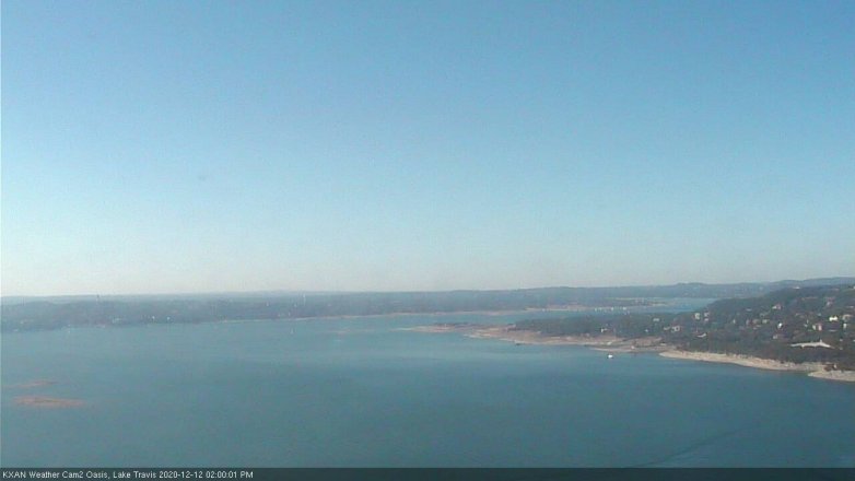 Lake Travis webcam, December 12, 2020 2:00 PM CT