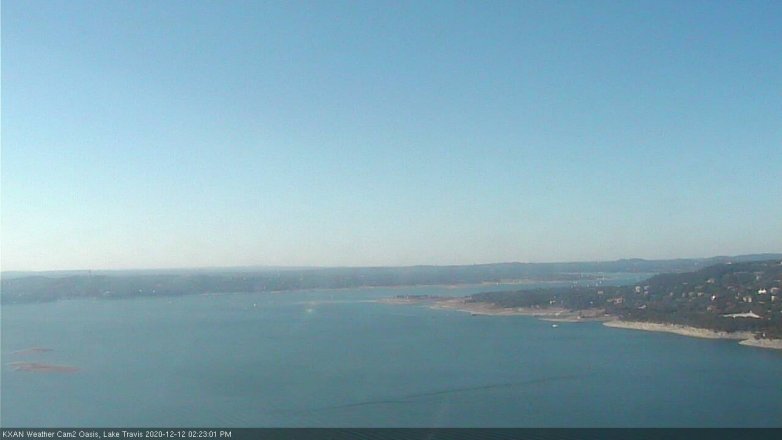 Lake Travis webcam, December 12, 2020 2:25 PM CT