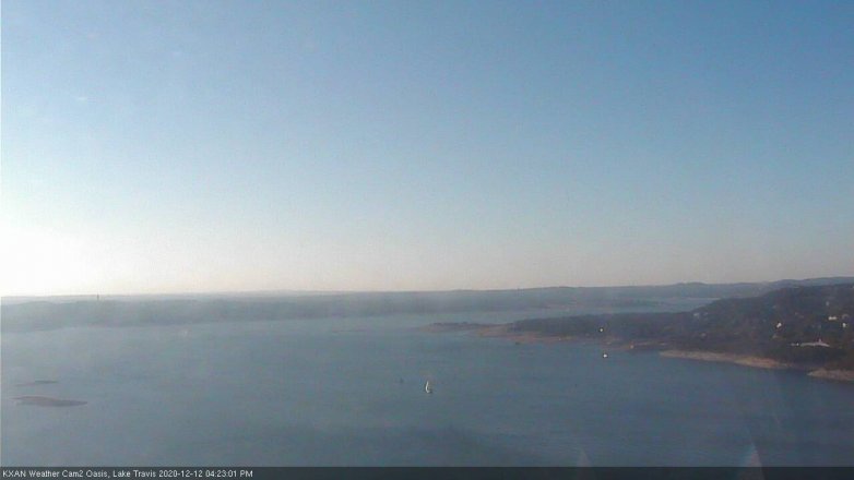Lake Travis webcam, December 12, 2020 4:25 PM CT