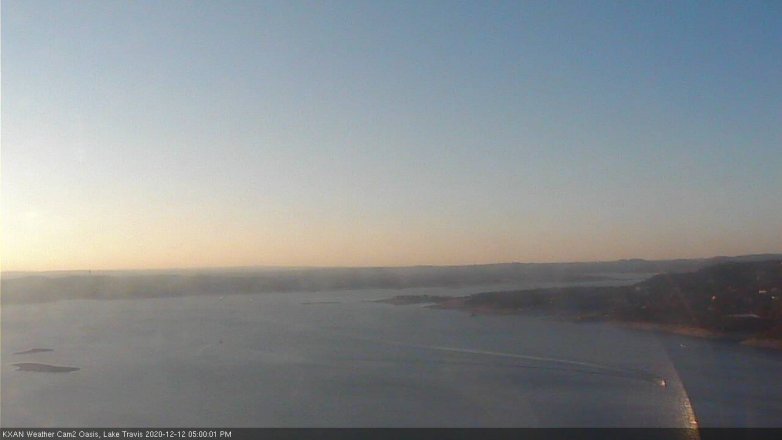 Lake Travis webcam, December 12, 2020 5:00 PM CT