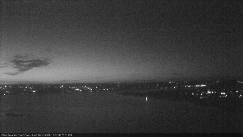 Lake Travis webcam, December 12, 2020 6:25 PM CT