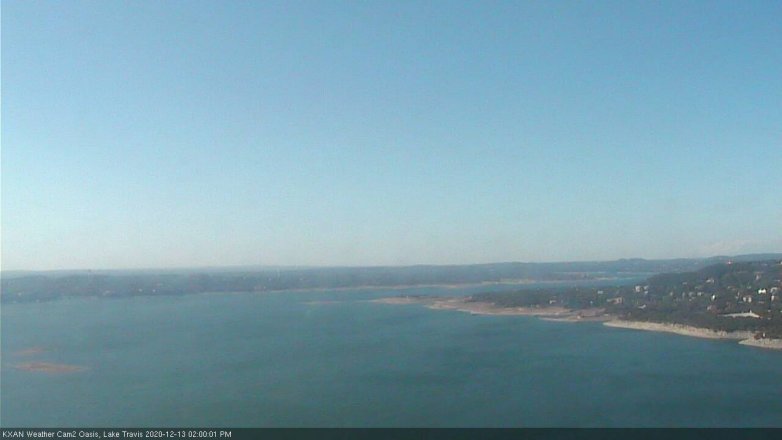 Lake Travis webcam, December 13, 2020 2:00 PM CT