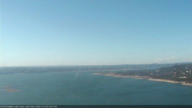 Lake Travis webcam, December 13, 2020 2:25 PM CT