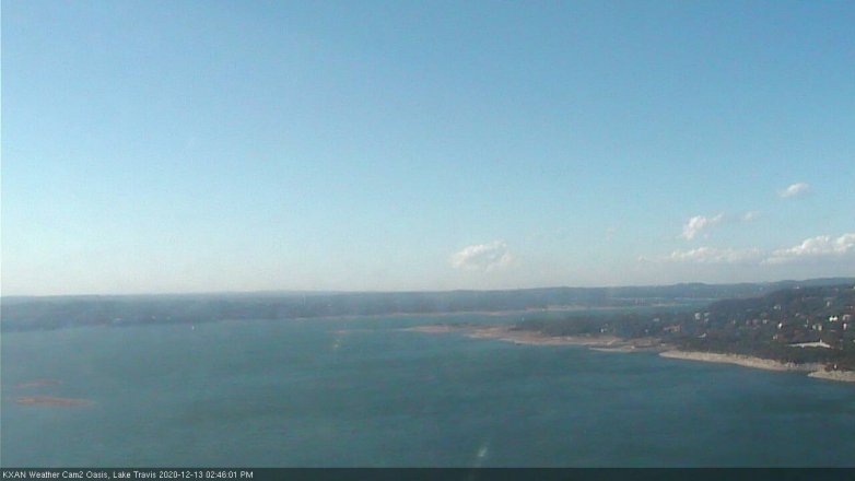 Lake Travis webcam, December 13, 2020 2:45 PM CT
