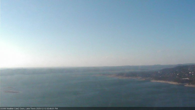 Lake Travis webcam, December 13, 2020 3:45 PM CT