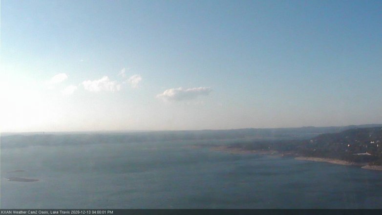 Lake Travis webcam, December 13, 2020 4:00 PM CT
