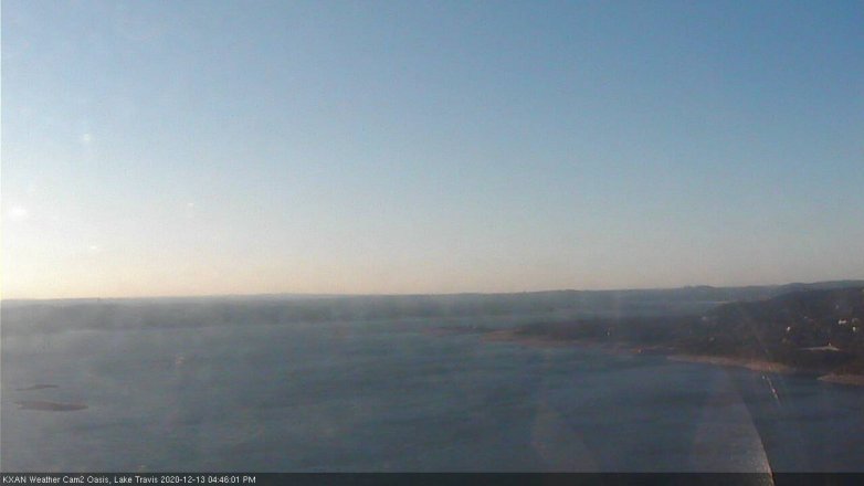 Lake Travis webcam, December 13, 2020 4:45 PM CT