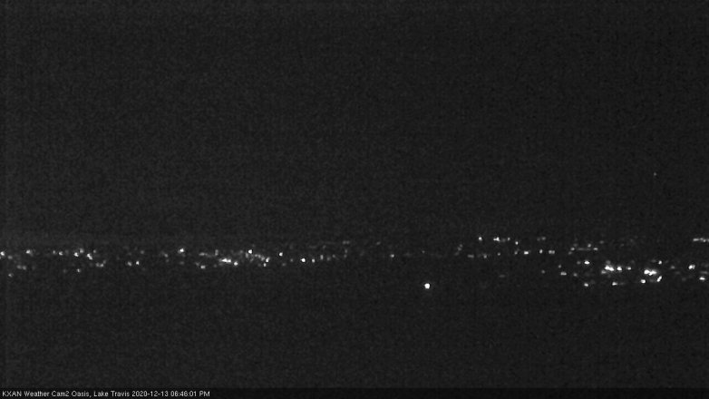 Lake Travis webcam, December 13, 2020 6:45 PM CT