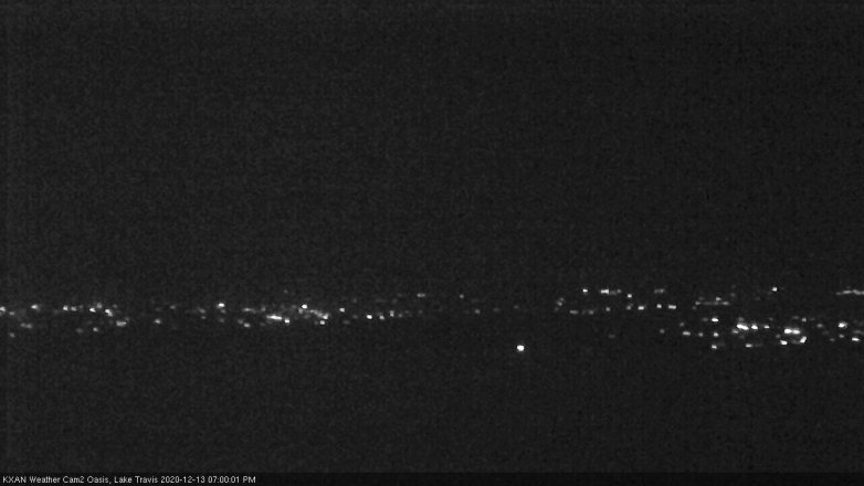 Lake Travis webcam, December 13, 2020 7:00 PM CT