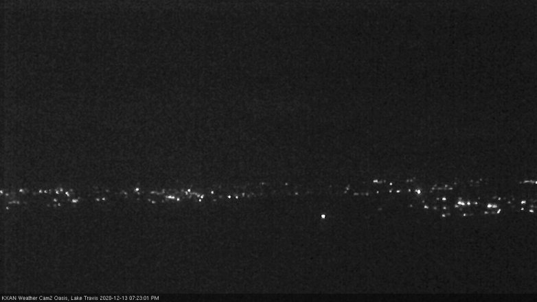 Lake Travis webcam, December 13, 2020 7:25 PM CT