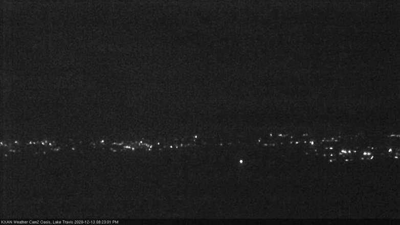 Lake Travis webcam, December 13, 2020 8:25 PM CT