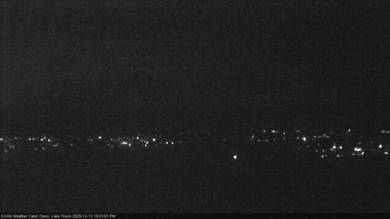 Lake Travis webcam, December 13, 2020 10:25 PM CT