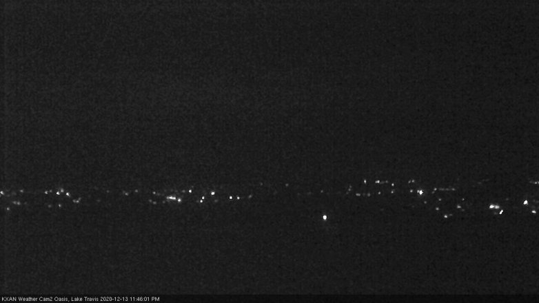 Lake Travis webcam, December 13, 2020 11:45 PM CT