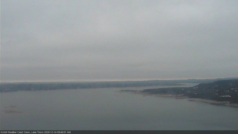 Lake Travis webcam, December 14, 2020 9:45 AM CT