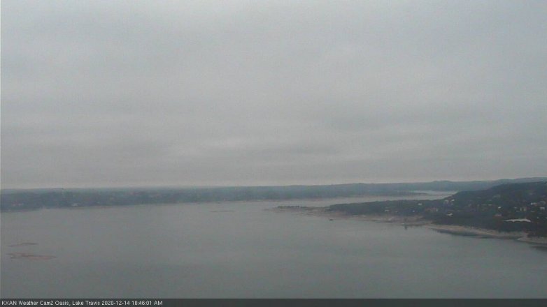 Lake Travis webcam, December 14, 2020 10:45 AM CT